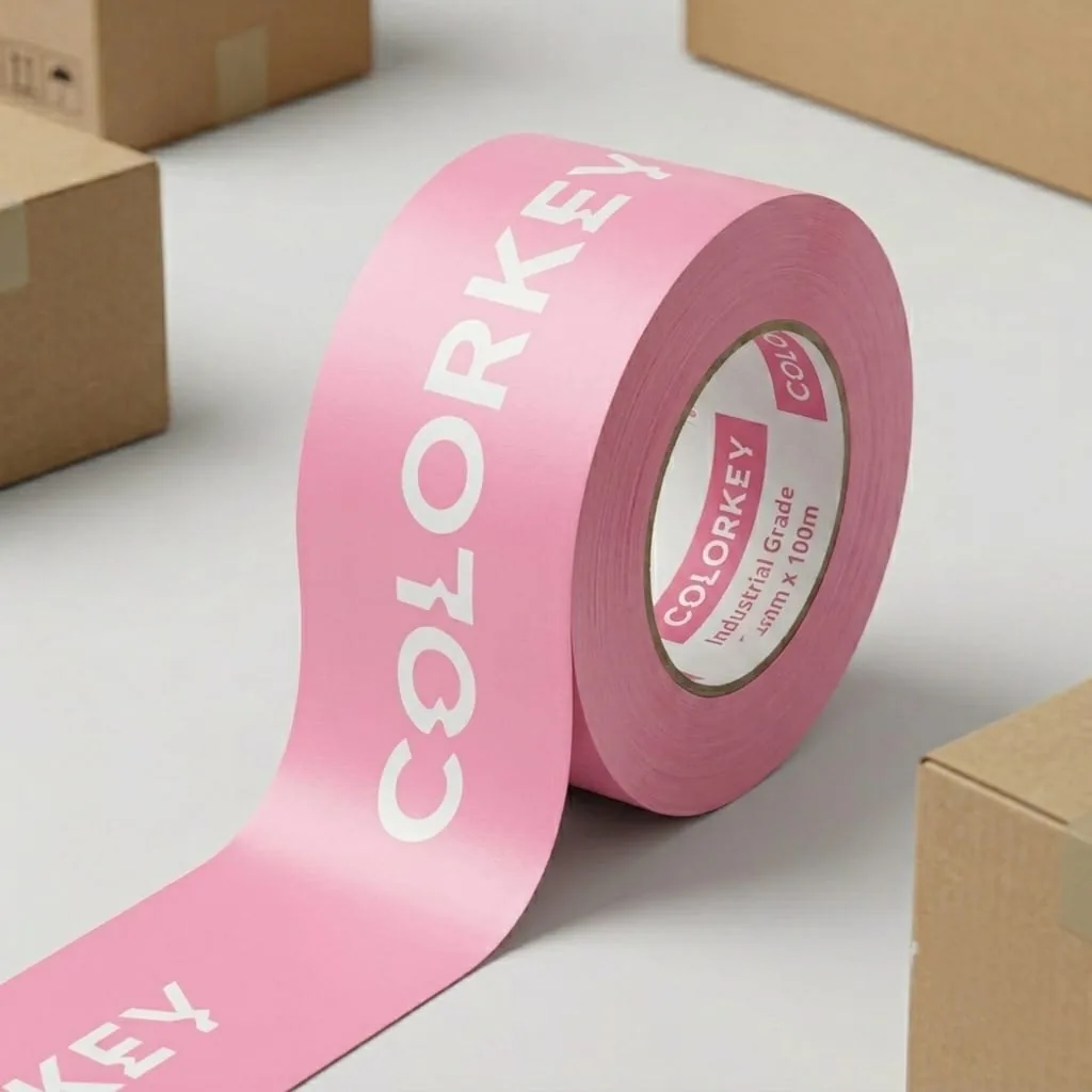 Rol masking tape custom printing Colorkey warna pink dari Harmony